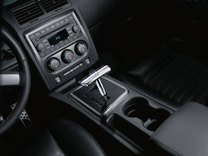 Dodge Challenger chromed T-shifter automatic transmission knob