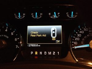f-150 check rear park aid