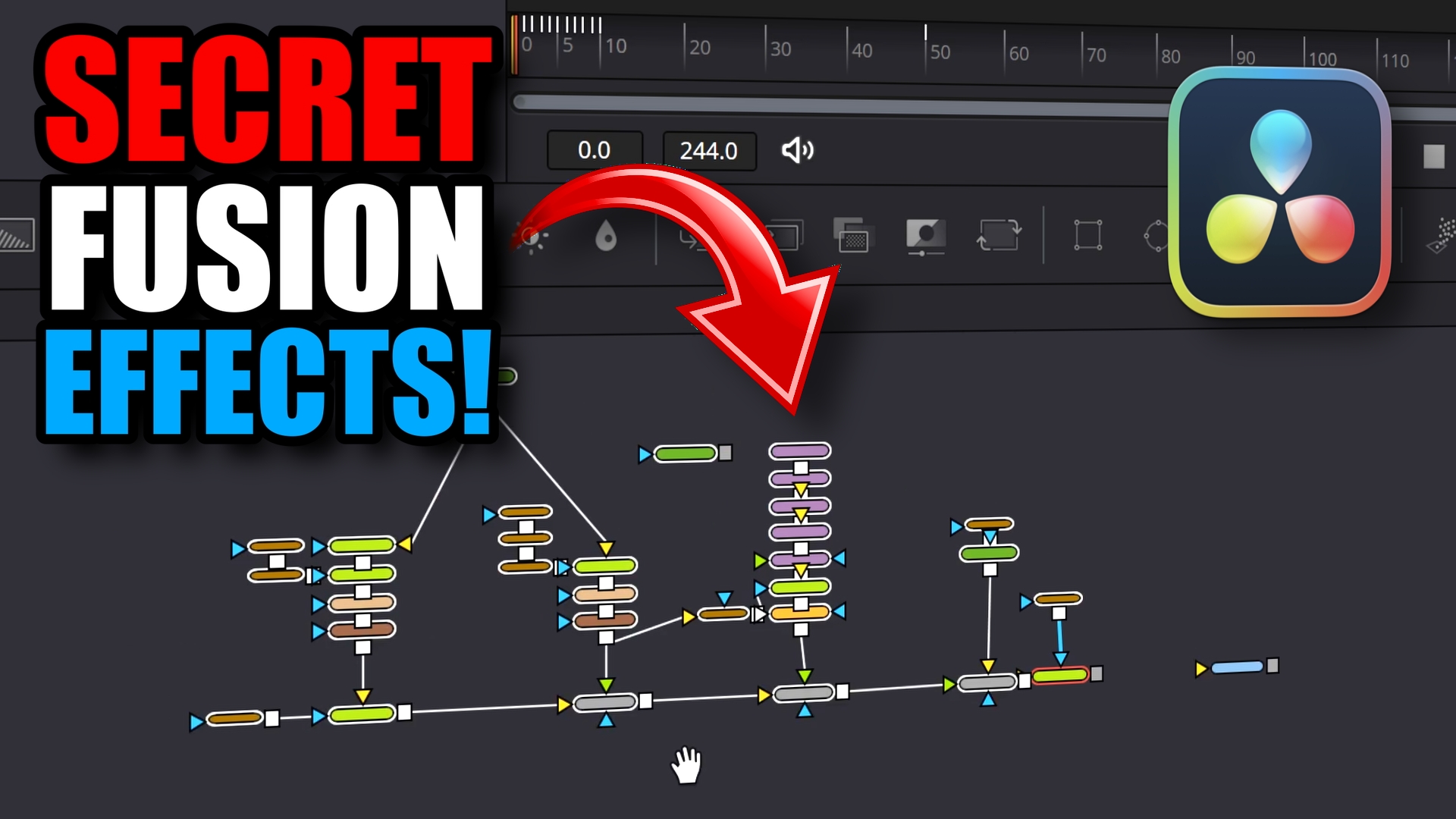 Secret FUSION effects in Davinci Resolve - AND how to use & modify